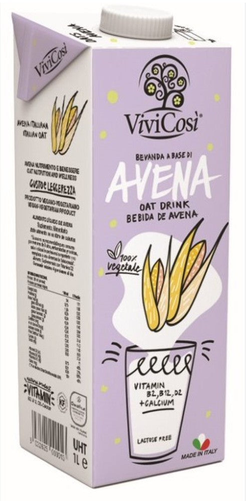 ViviCosi - Alimento líquido de Avena (vegano y sin azúcar)