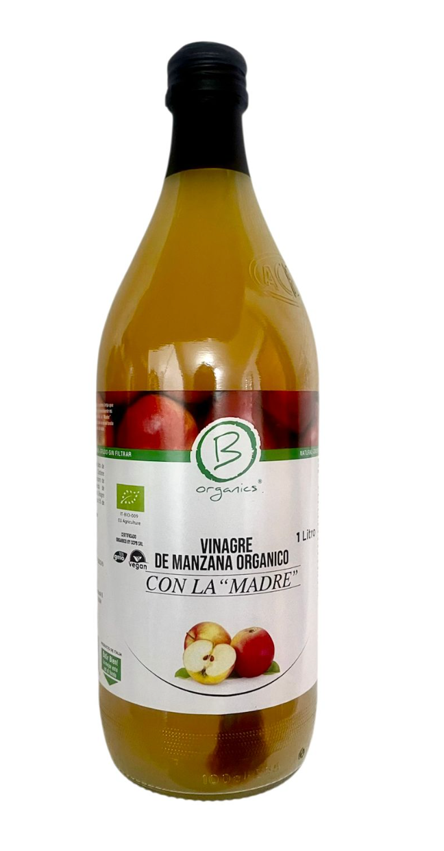 Vinagre de manzana con la "madre" (orgánico) 1 Lt