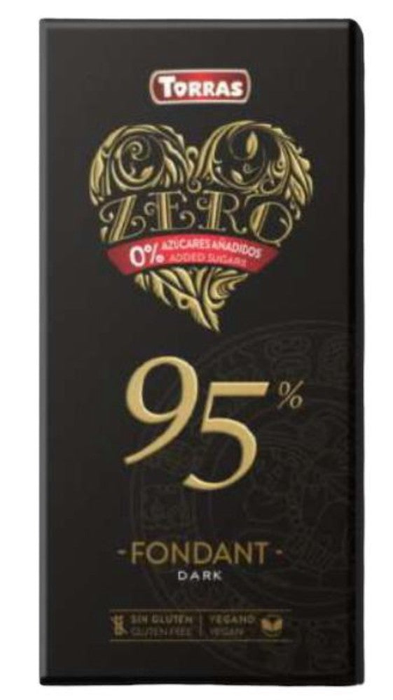 Chocolate ZERO negro 95% cacao (V/GF/S.Azúcar) 100g