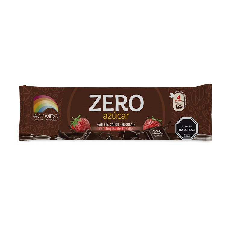 Ecovida - Galletas Zero azúcar chocolate con frutillas