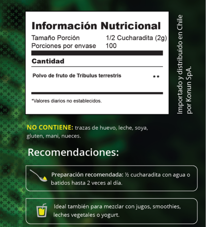 Tribulus Terrestris en polvo 200g