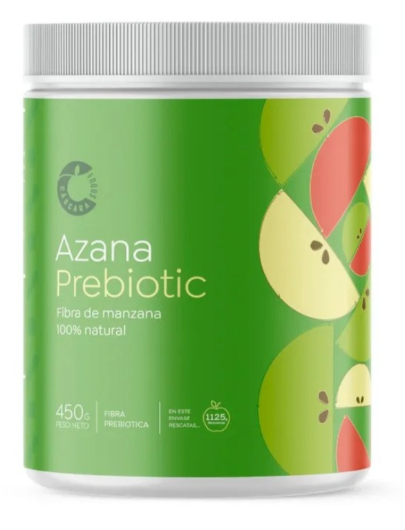 Cascara Foods - Azana Prebiotic Fibra de manzana 450g - 100% natural