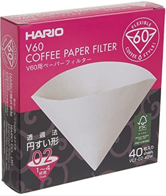 Filtros v60 para dripper 40unids.