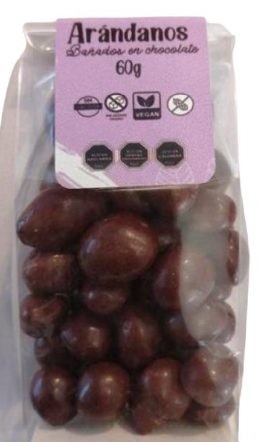 Arándanos bañados en chocolate 60g
