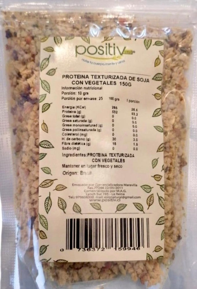 Proteina de soja con vegetales 150g