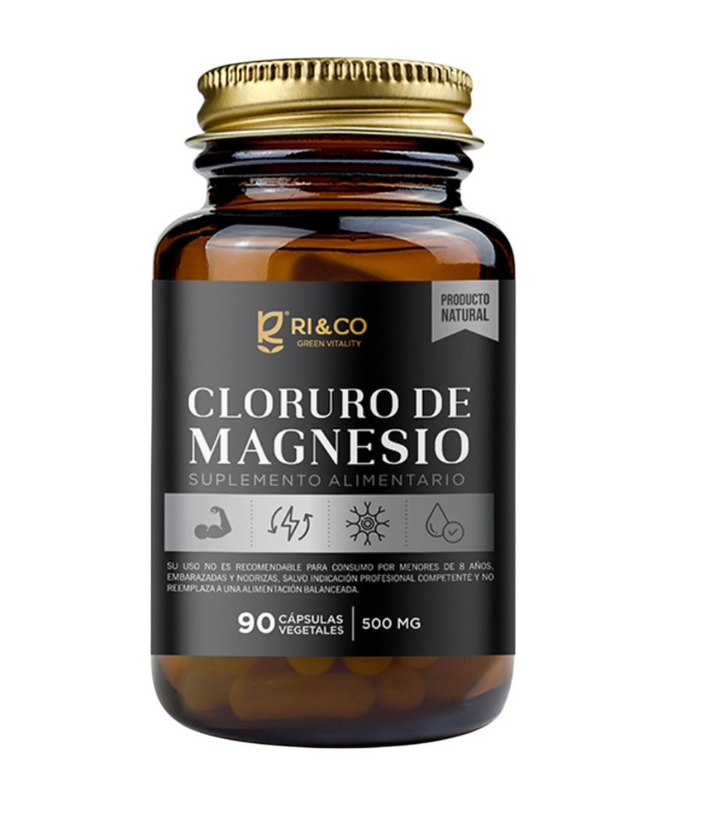 Cloruro de Magnesio 500mg (90 cápsulas)