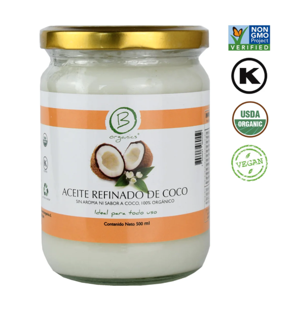 Aceite refinado de coco orgánico 500 ml