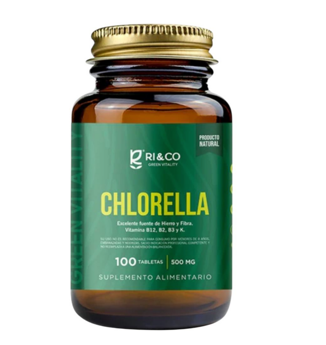 Chlorella orgánica 500mg (100 Tabletas)