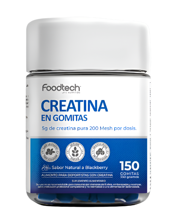 Creatina en Gomitas 150 Gummies - Foodtech