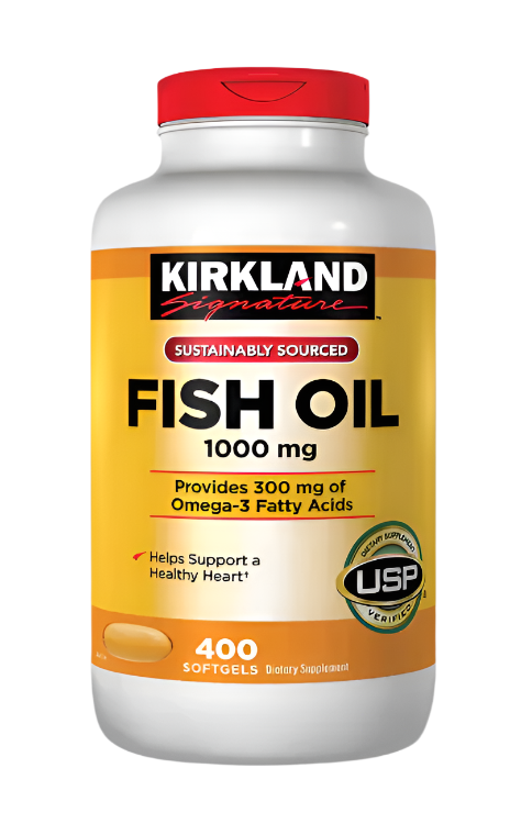 Fish OIL 1000mg 400 Tabs - Kirkland