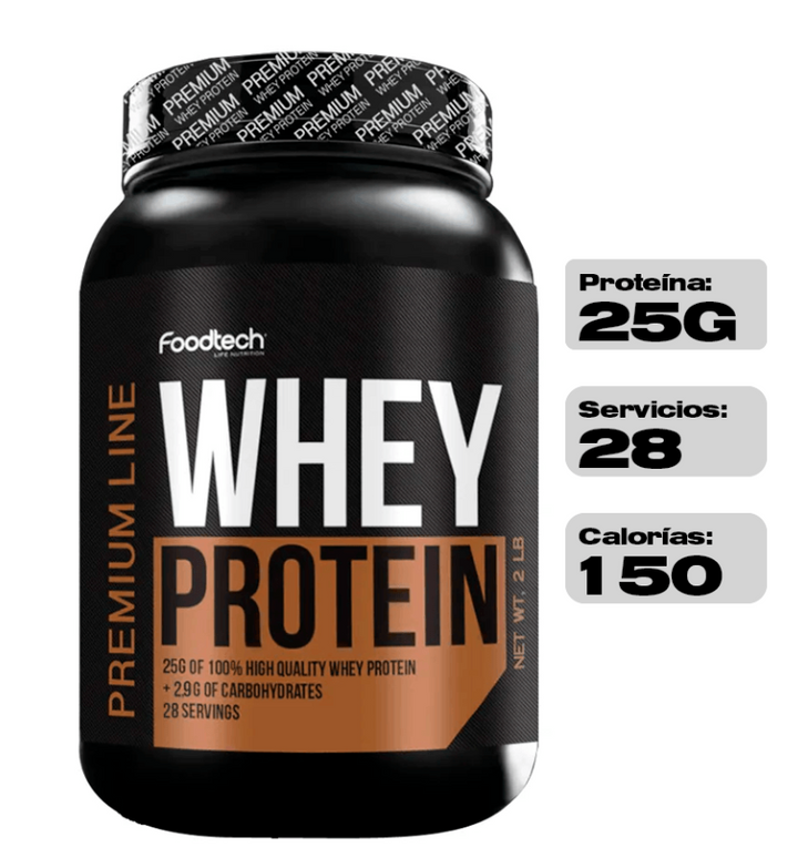 100% Whey Protein Premium Line 2lbs - Foodtech