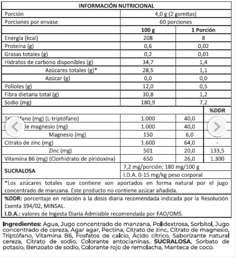 Sleep Gummies 120 uni.- Foodtech