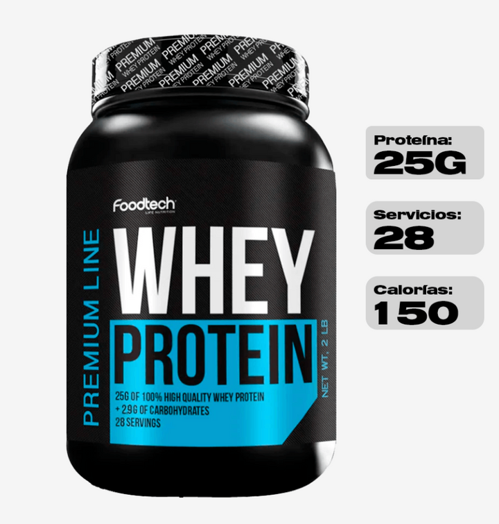 100% Whey Protein Premium Line 2lbs - Foodtech