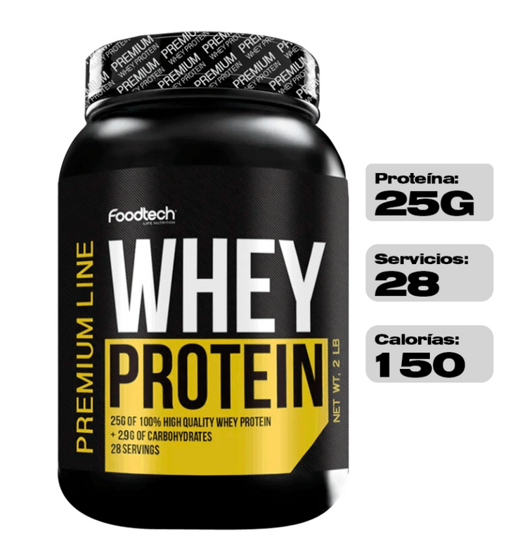 100% Whey Protein Premium Line 2lbs - Foodtech