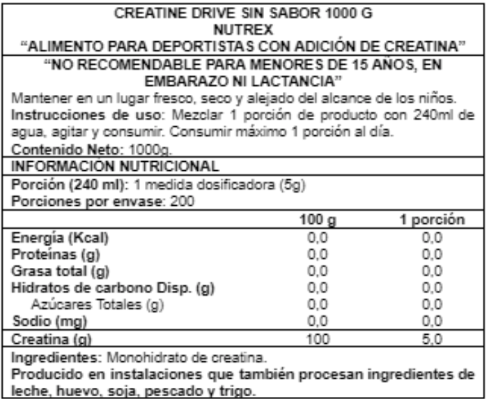 Creatine drive 1kg - Nutrex