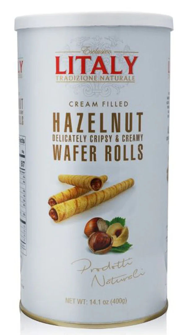 Hazelnut Wafer Rolls - Barquillo con avellana 400 gr