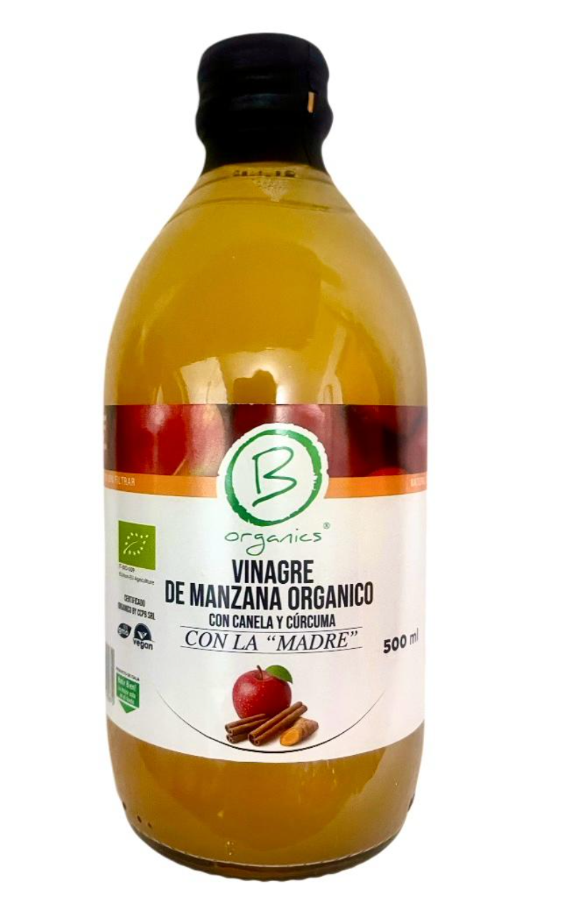 Vinagre de Manzana Canela Cúrcuma 500ml