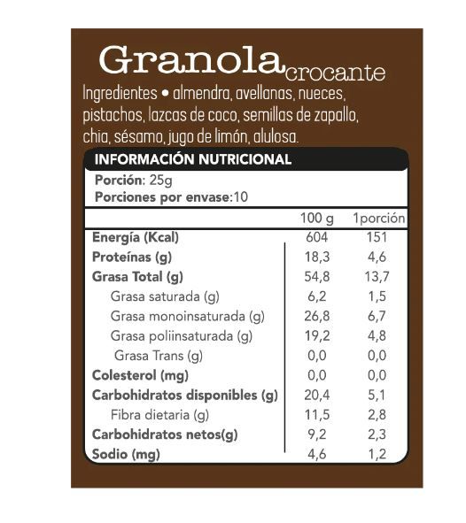 Fain - Granola Keto Crunch con alulosa Low Carb