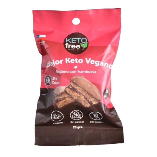 Alfajor KETO Merm. de Frambuesa (vegano) 70g