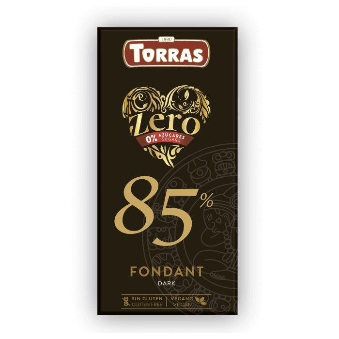 Chocolate zero negro 85% cacao (V/GF/S.Azúcar) 100g
