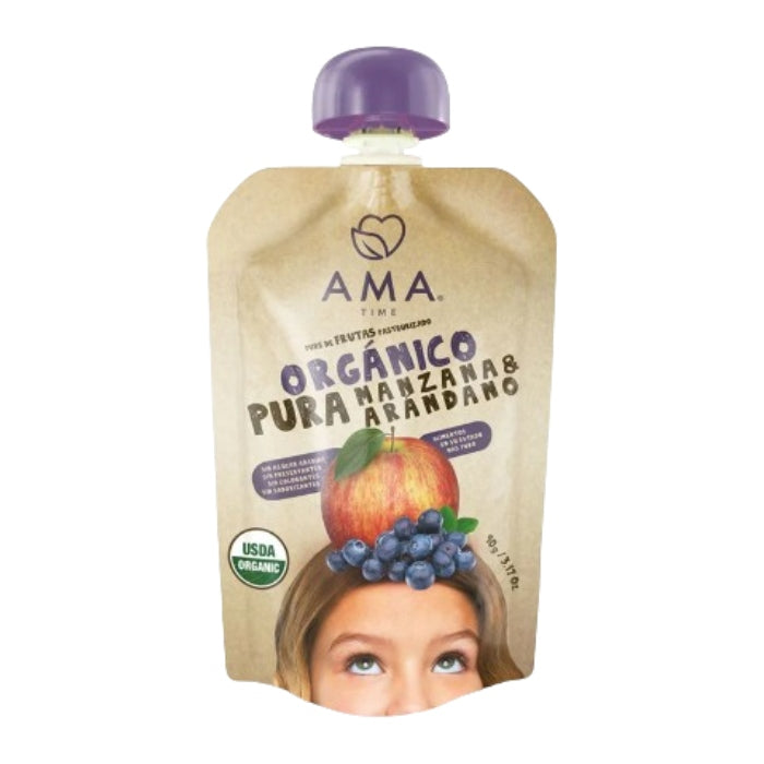 Puré de Manzana/Arándano Org. 90g