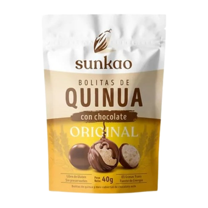 Bolitas de Quinoa con chocolate de leche (GF) 40g