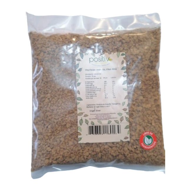 Proteina vegetal de soya fina texturizada 500g Positiv