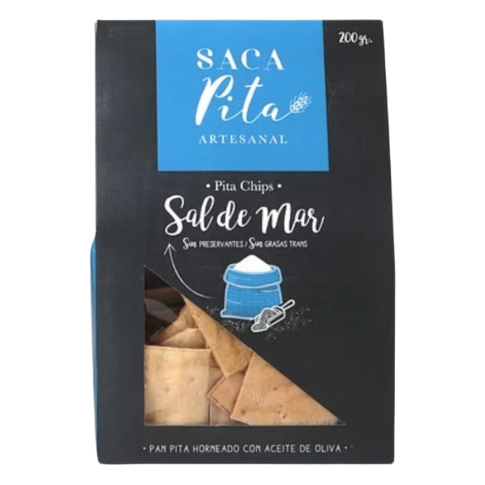 Saca Pita - Pita Chips Sal de Mar 200g
