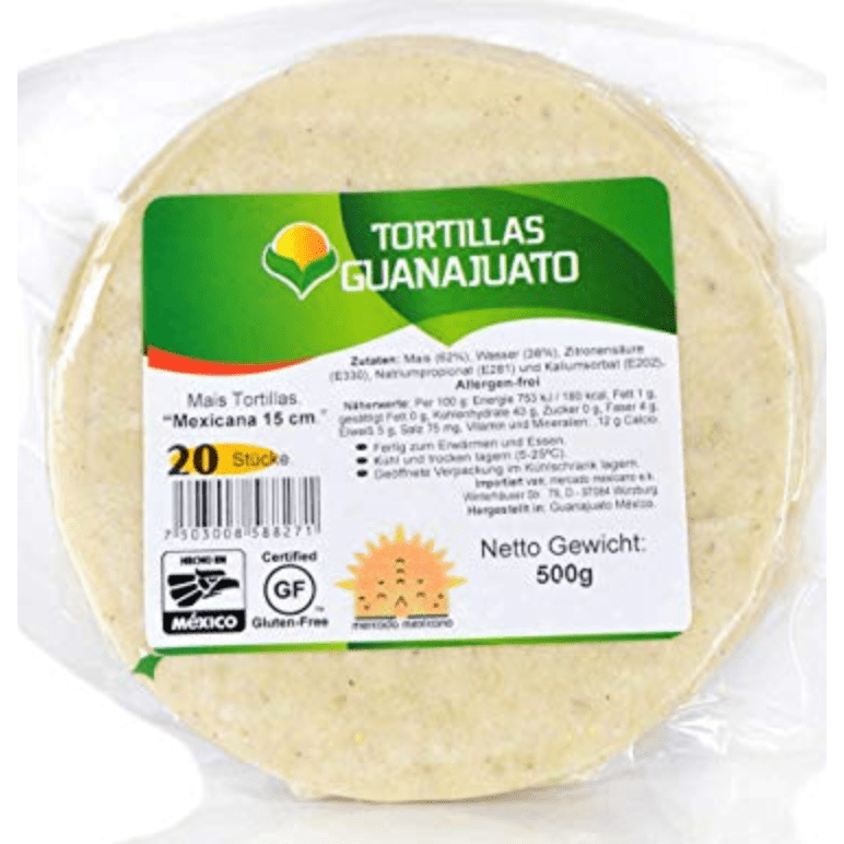 Tortillas de Maíz blanco 10unid
