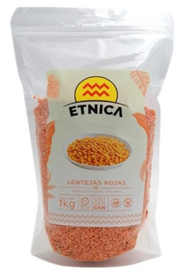 Lentejas rojas 1kg