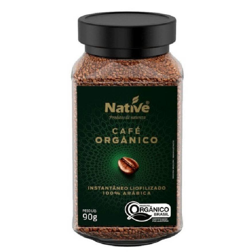 Café orgánico instantáneo liofilizado 90g