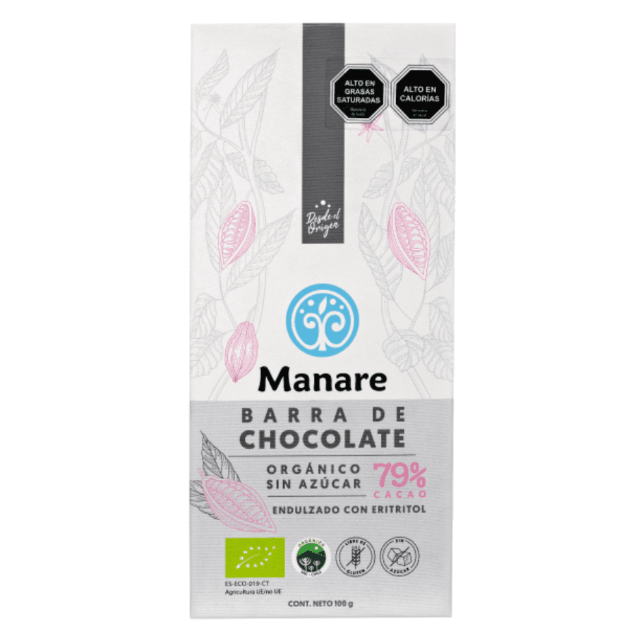 Barra de Chocolate Keto 79% cacao 100g