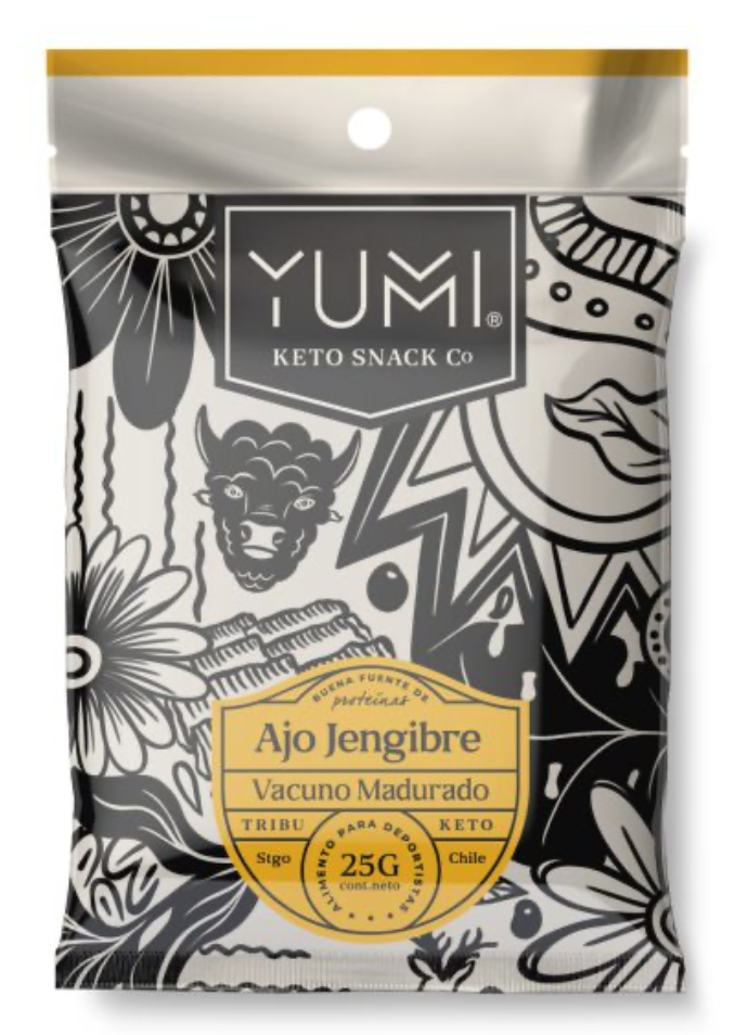 Charqui de Vacuno madurado Ajo jengibre 25g