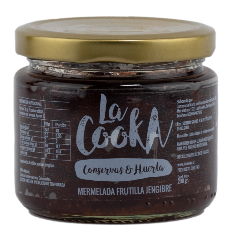 Mermelada de Frutilla Jengibre 200 grs