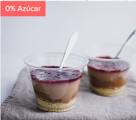 Cremoso Chocolate Manjar Berries (sin azúcar o gluten)