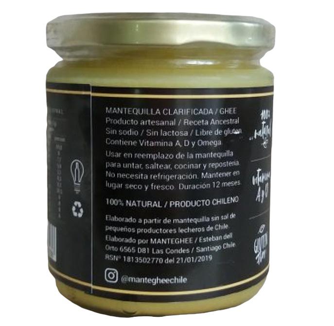 Manteghee - GHEE 450cc - Mantequilla clarificada (sin gluten)