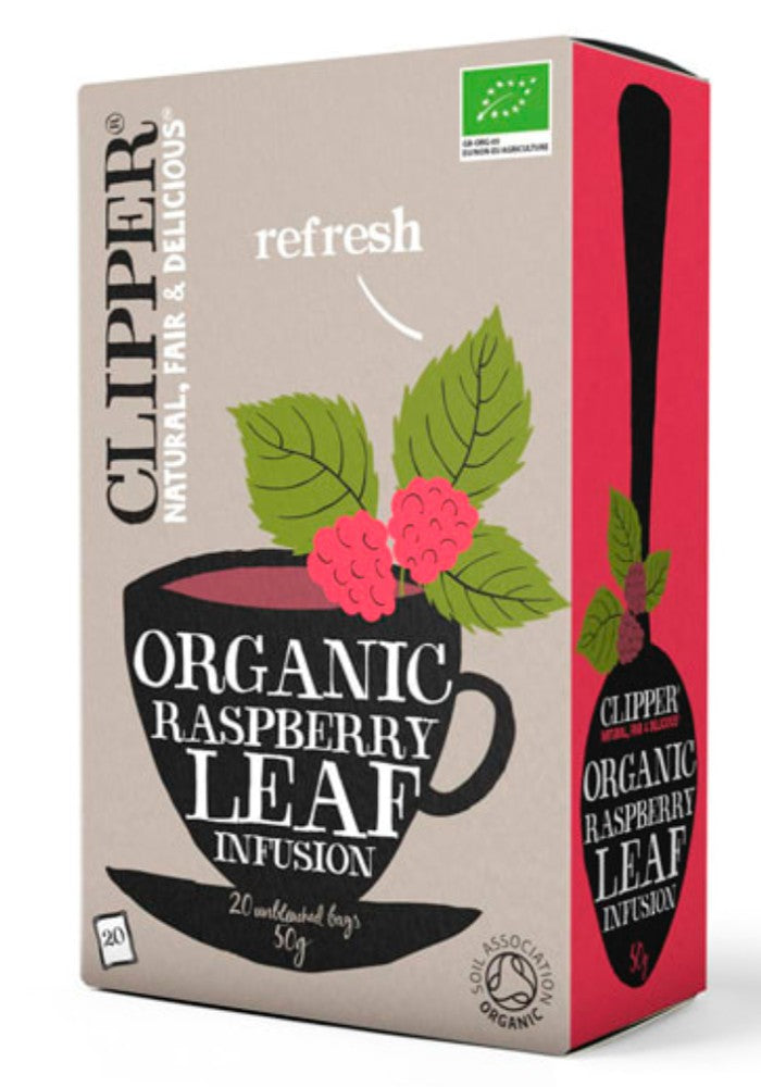 Organic Rasberry leaf Infusion Clipper 20 bolsitas Hoja Frambuesa