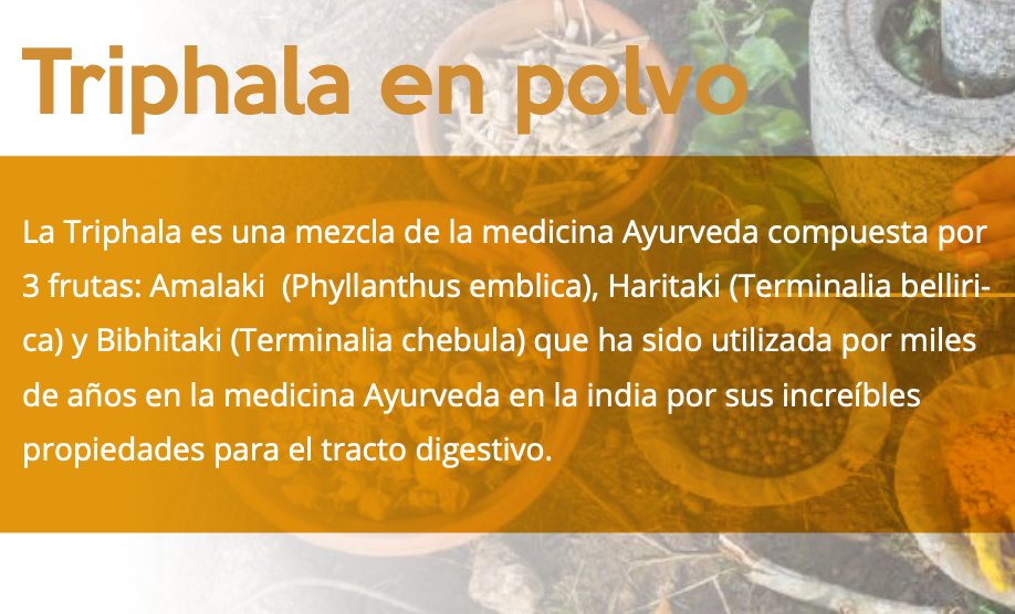 Triphala en polvo 200g