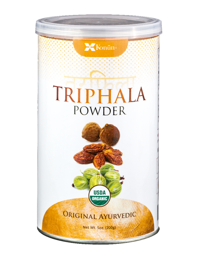 Konun - Triphala Powder - Triphala en polvo orgánico 200 gr - Ayurvedic