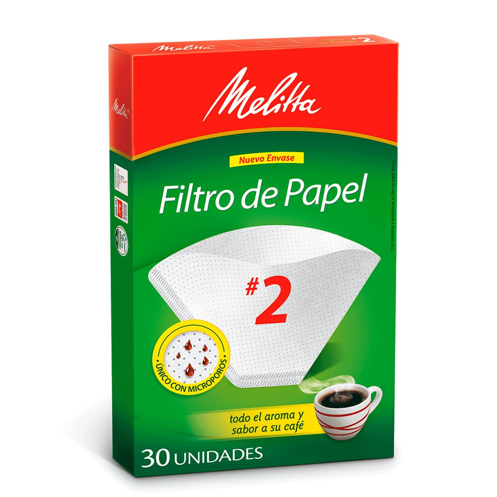 Melitta - Papel filtro para café Nro 2