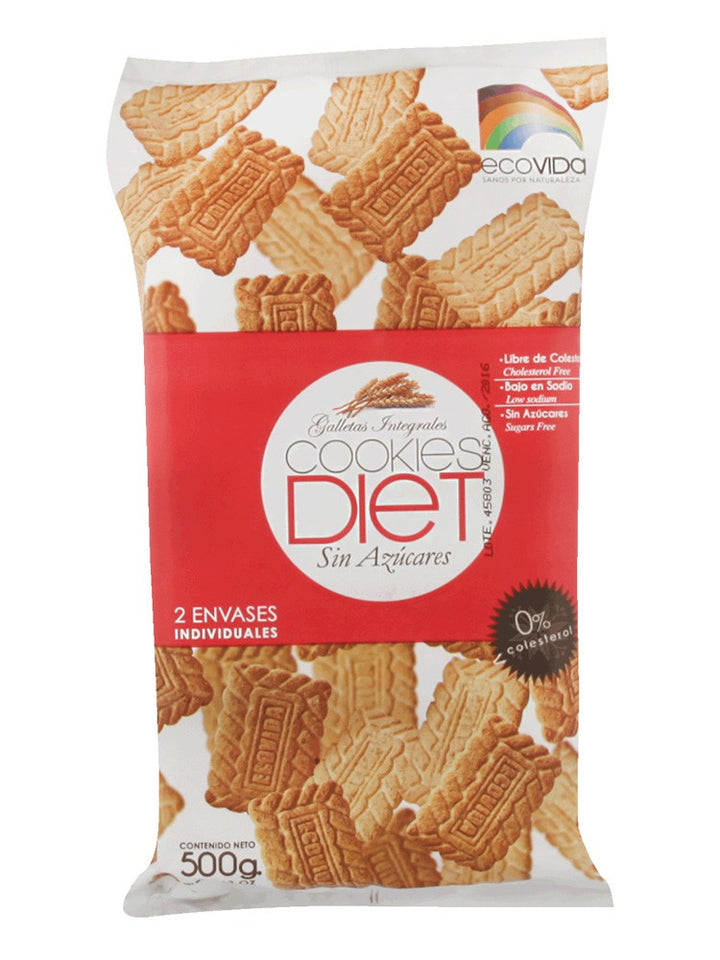 Ecovida - Galletas Cookie Zero Familiar (veganas, sin azúcar) 450g