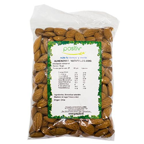 Positiv · Almendras enteras 250 grs