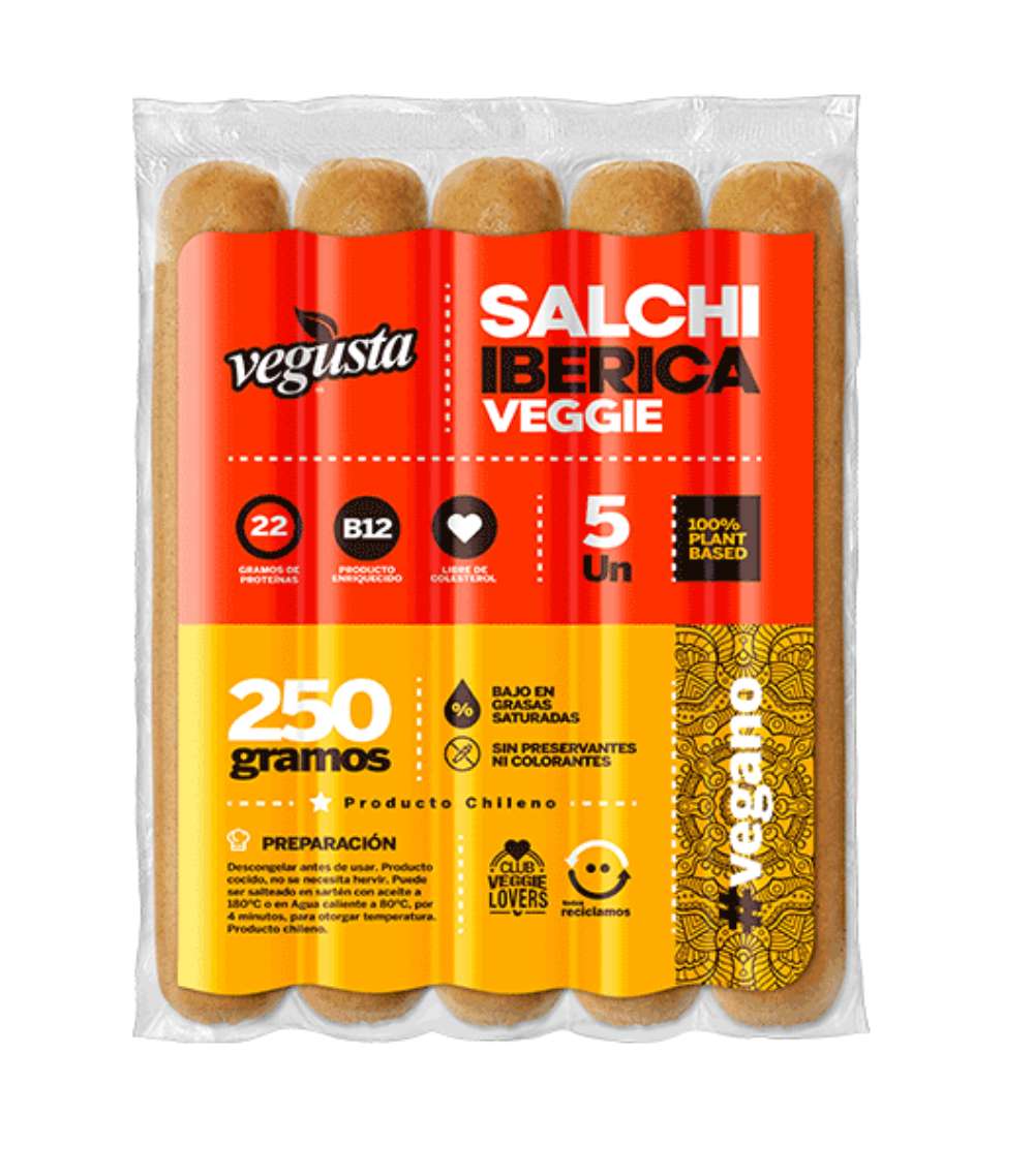Vegusta - Salchicha Iberica Veggie (vegano) 5 unid. 225g
