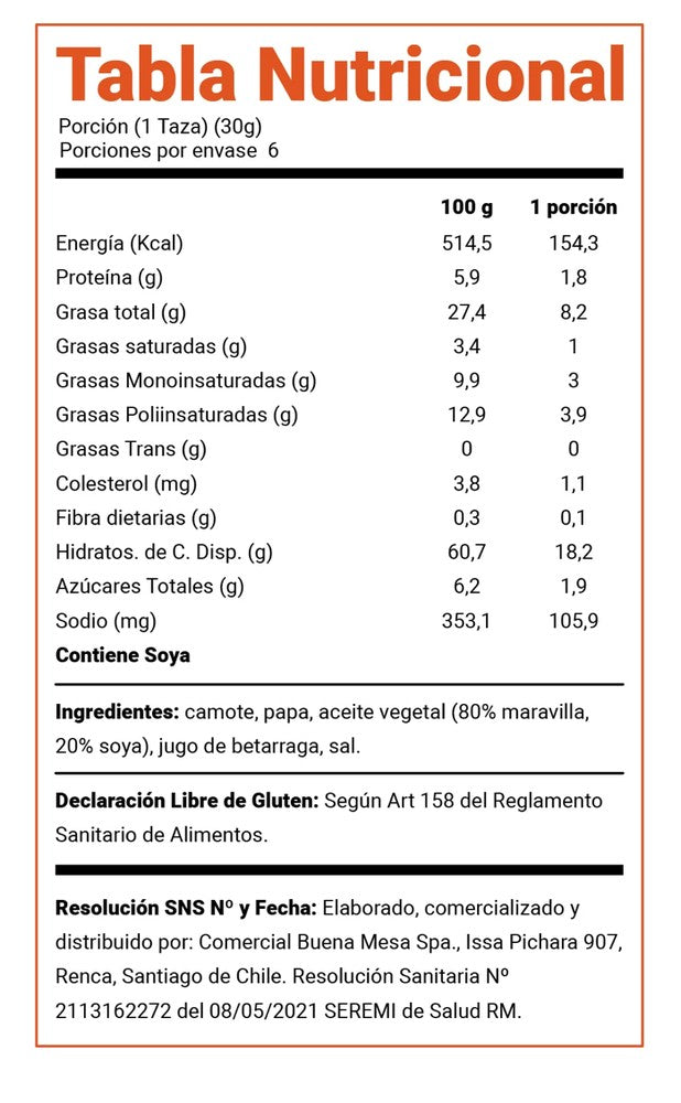 Buka - Mix vegetales original (sin gluten) 180g - 100% natural