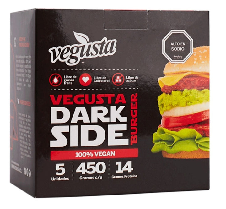 Vegusta - Hamburguesa Dark Side (vegano) 5 unid. 450g