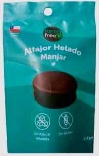 Alfajor Helado KETO Manjar (sin gluten) 110g