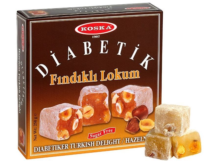 Turkish Delight Avellanas DIABETIK - Delicia turca sin azucar 250 gr