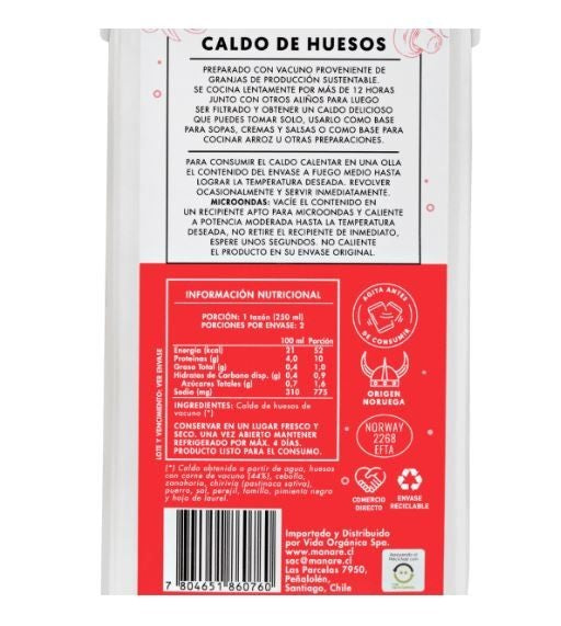 Caldo de hueso de Vacuno 500ml