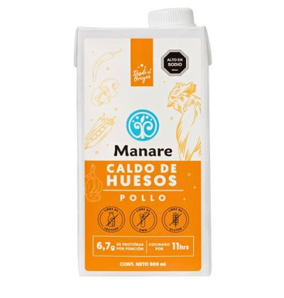 Manare - Caldo de huesos de Pollo 500ml