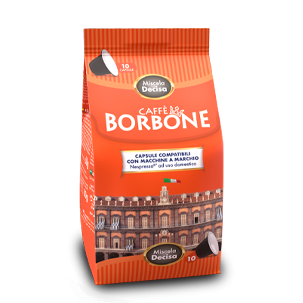 Borbone - Cápsulas de Café Miscela decisa - compatible con Nespresso 10caps